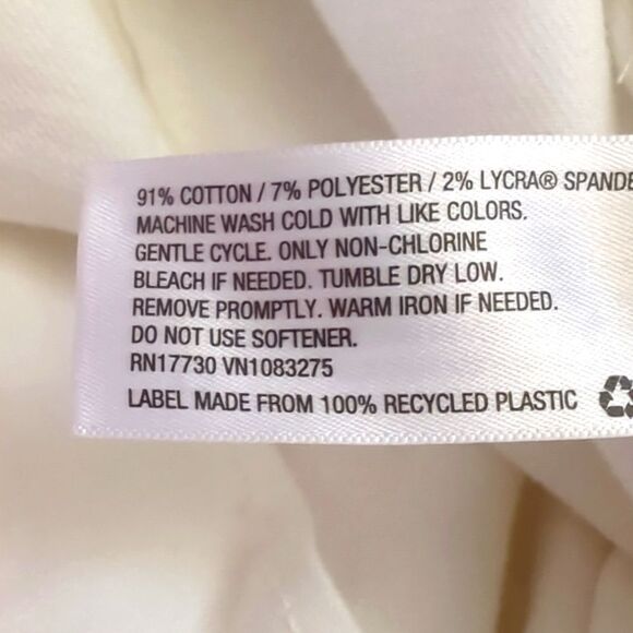 White Denim Ankle Pants Size 8 - Picture 5 of 5